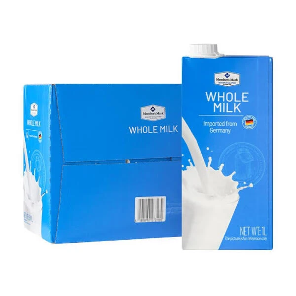 【山姆】全脂牛奶(灭菌乳) 纯牛奶 1L（一箱！