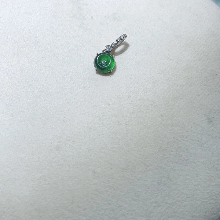 翡翠银S925镶嵌颈饰