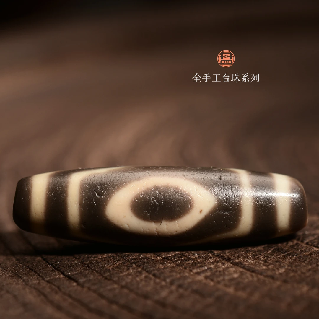 小卢 手工天珠锁骨链现代染色缠丝玛瑙宝盖三眼天珠现代玛瑙制品