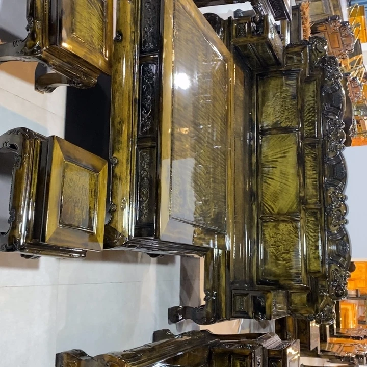 楠木财源滚滚春色满园沙发八件套