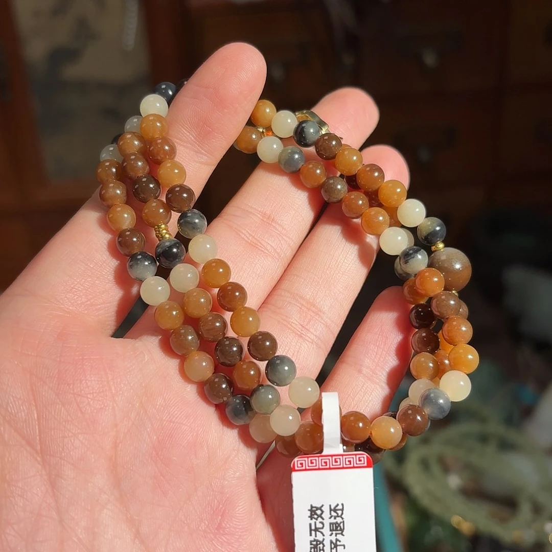 和田玉手串未镶嵌