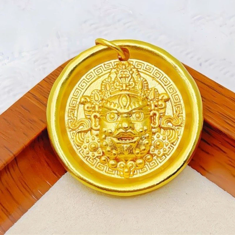 合金吊坠 定制款大号黄财神吊坠