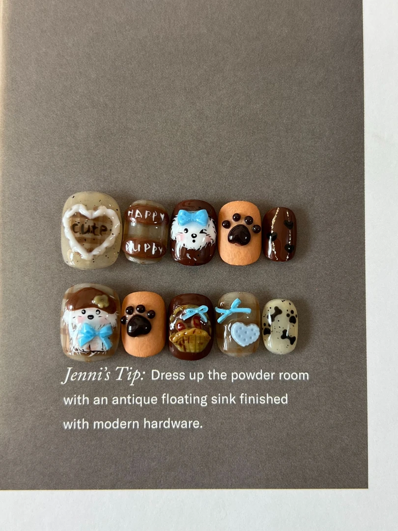 【贝雷帽小狗】Melody纯手工穿戴甲