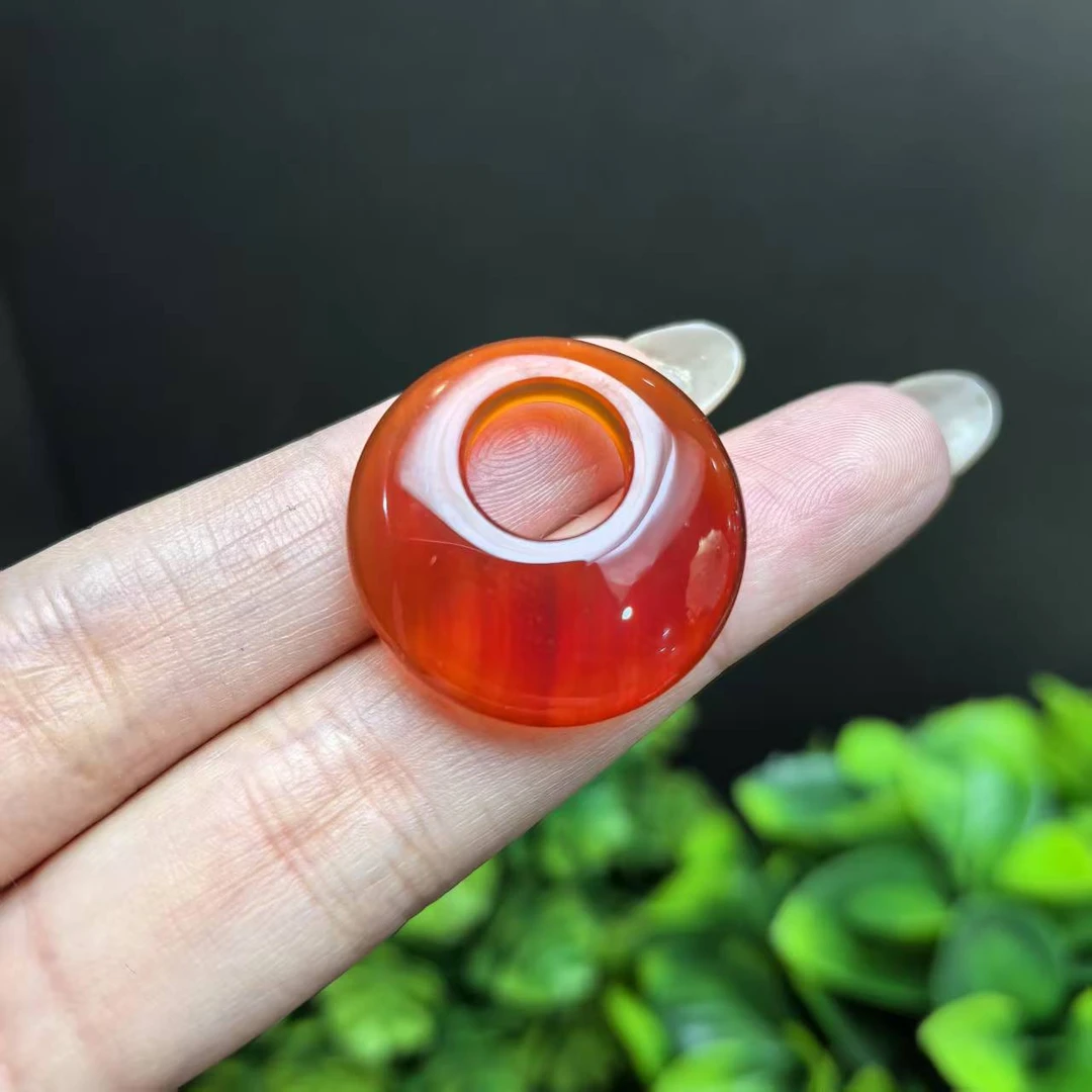 江德洋珠宝S7974赤红桖域玛瑙公主扣吊坠-配绳