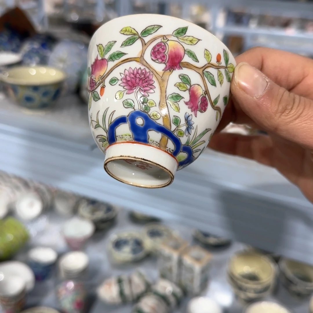 瓷片摆件手绘瓷器全部处理
