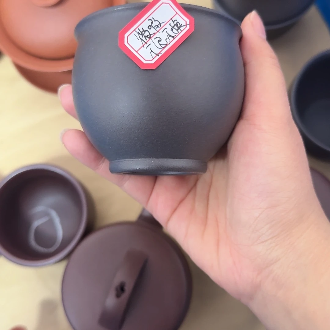 紫砂茶壶黄龙山原矿天青