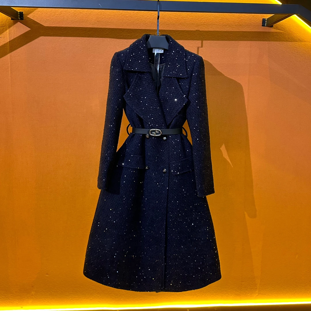 品牌BH-2024冬季新款时尚气质中长款大衣BHK1132