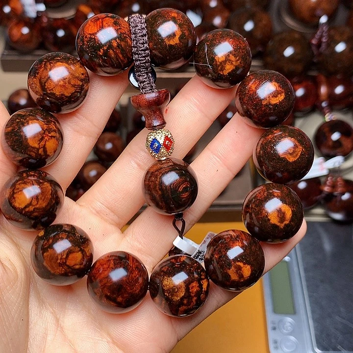 花梨木类手串/手链黄花梨风化料老挝花梨土埋料1.8