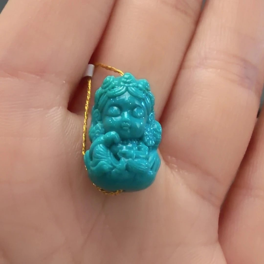 绿松石未镶嵌颈饰