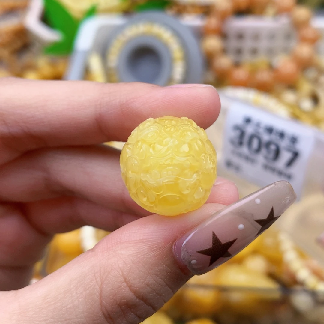 琥珀未镶嵌珠宝奇石18 貔貅珠 全品