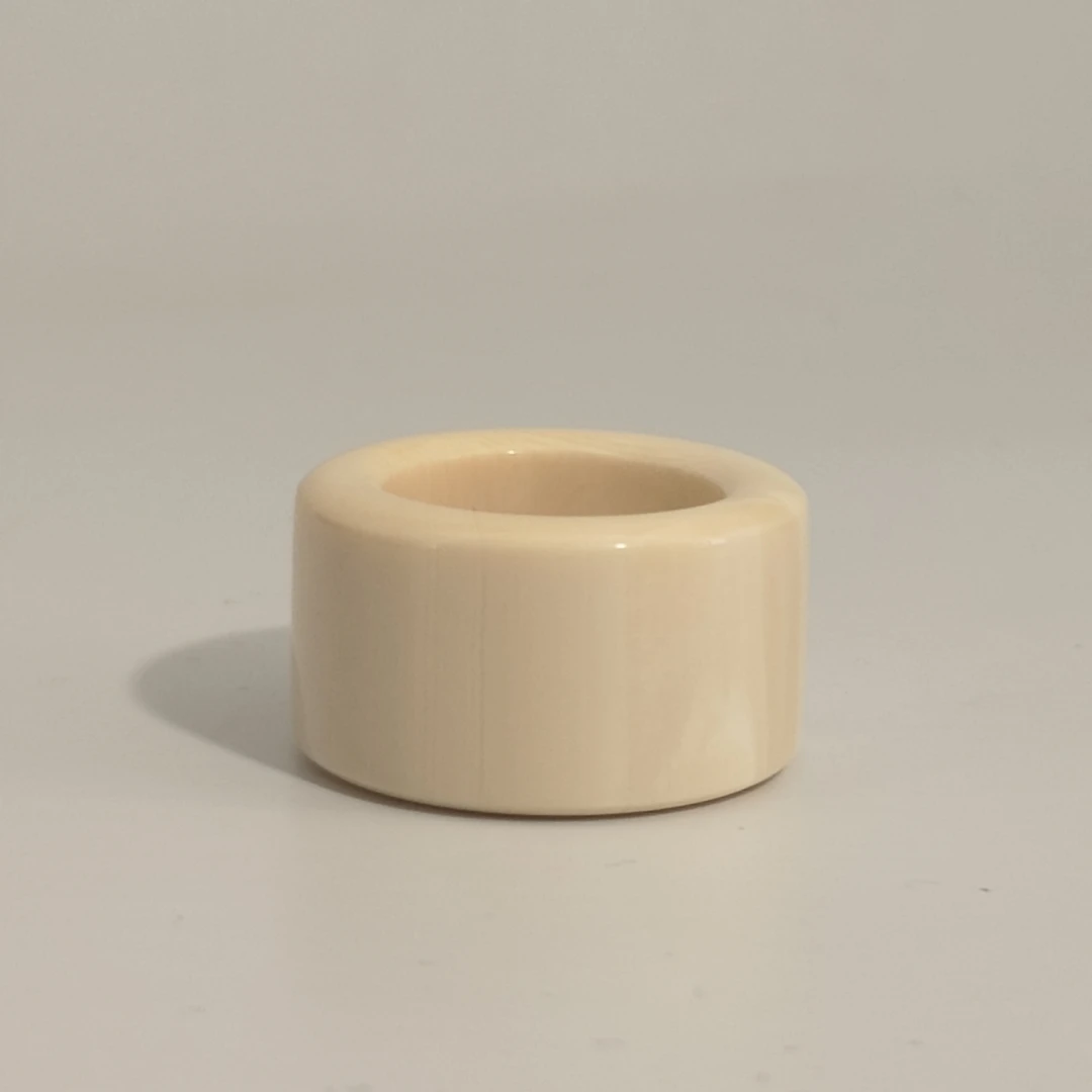 猛犸牙雕白冰料素扳指内径22mm+外径34mm厚度6mm假一罚四X2052