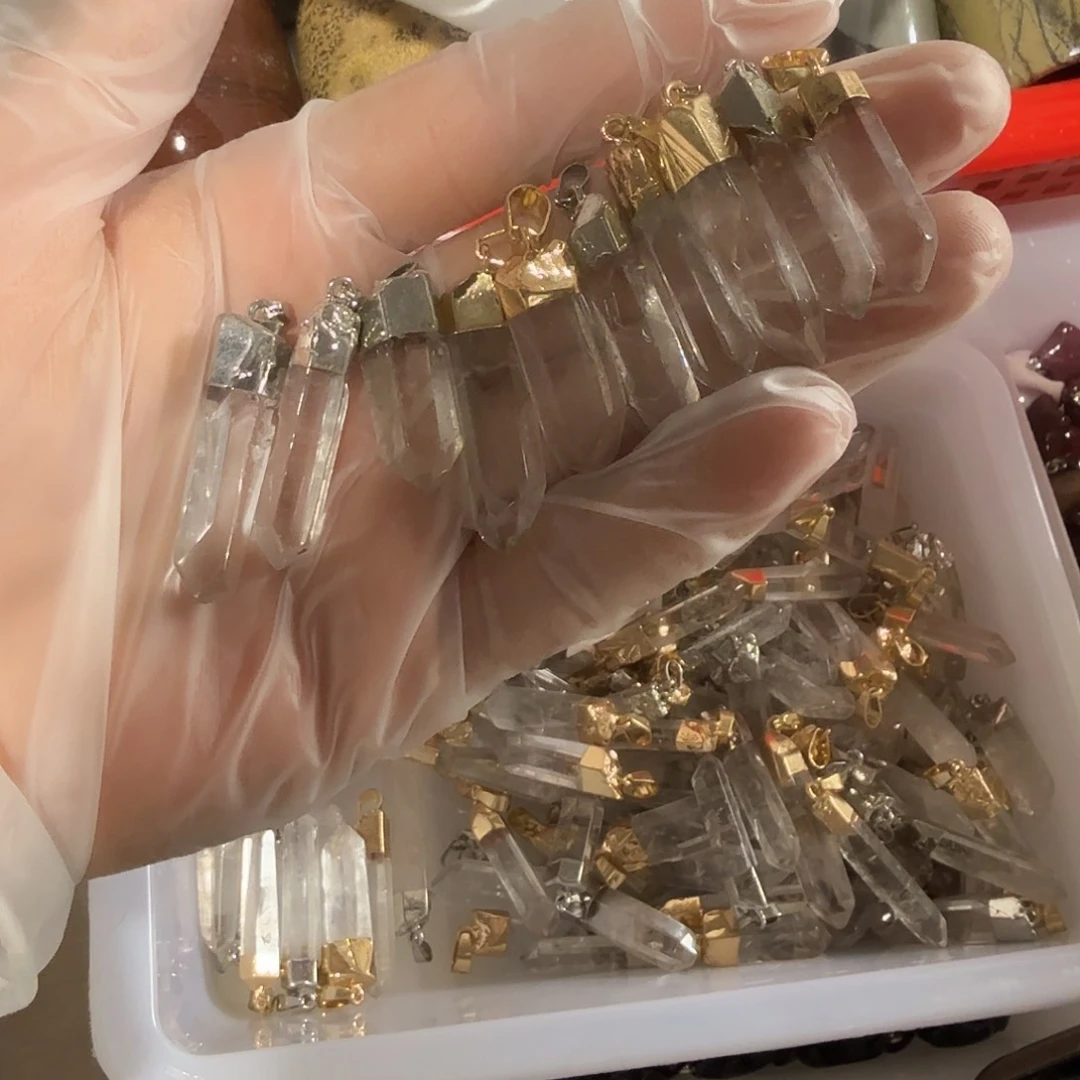 烟晶手链未镶嵌平**生白水晶