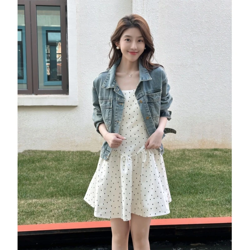 高级感短款牛仔外套女新款百搭洋气设计感小众夹克上衣ins8686