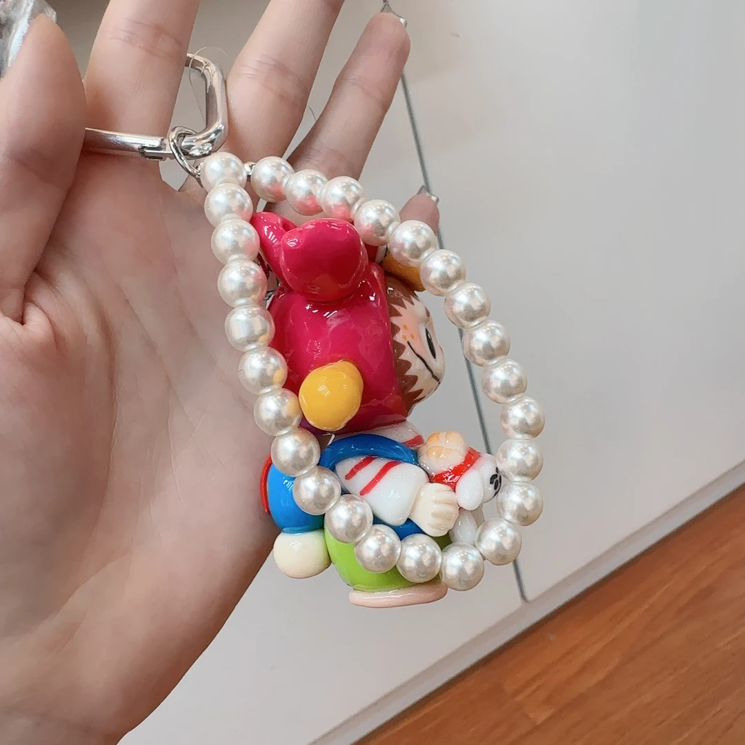 F824枚粉色绿裤子小布布挂件