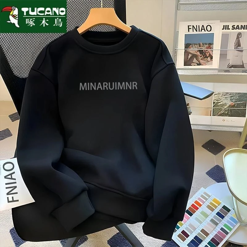 秋冬季男长袖卫衣打底衫2025新款宽松运动卫衣青少年圆领套头上衣