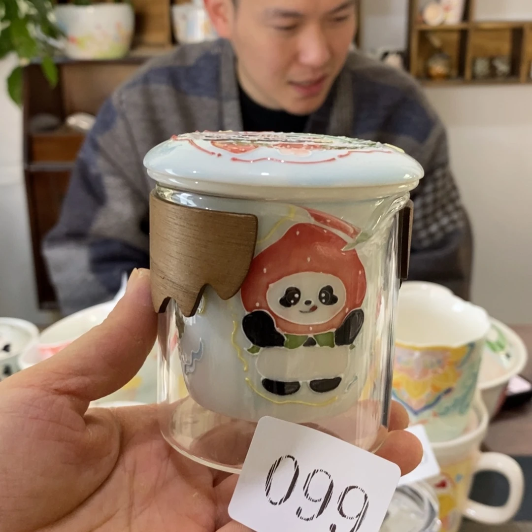 瓷片景德镇釉下彩手绘