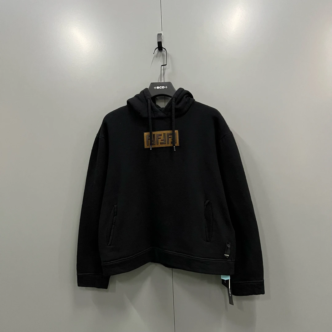 99新 FENDI/芬迪 (ll) 双F刺绣帽衫 48码205597