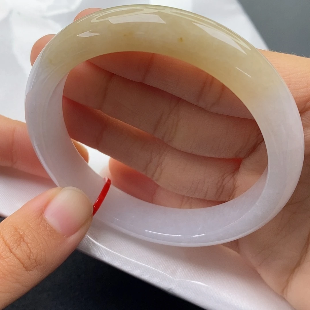 翡翠未镶嵌手镯58正圈