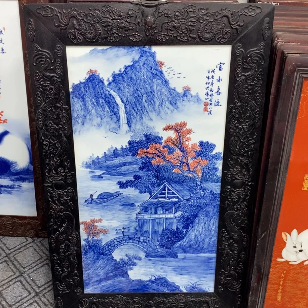 瓷1.03*60*1景德镇瓷板画柴窑烧制