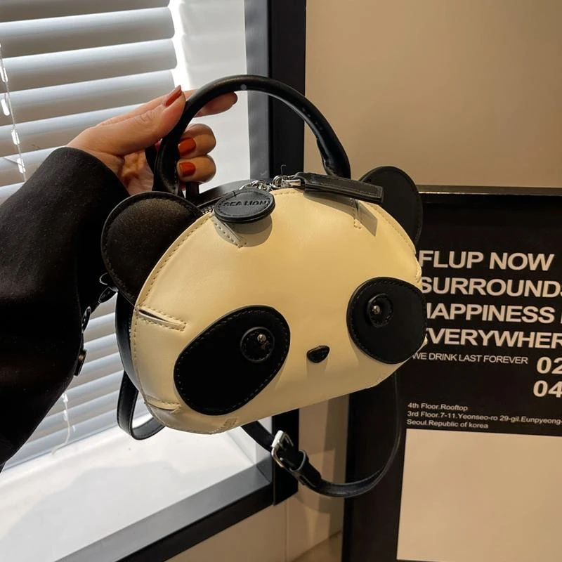 日本进口无印MUJ小众设计包包女2025新款潮网红爆款可爱熊猫斜挎