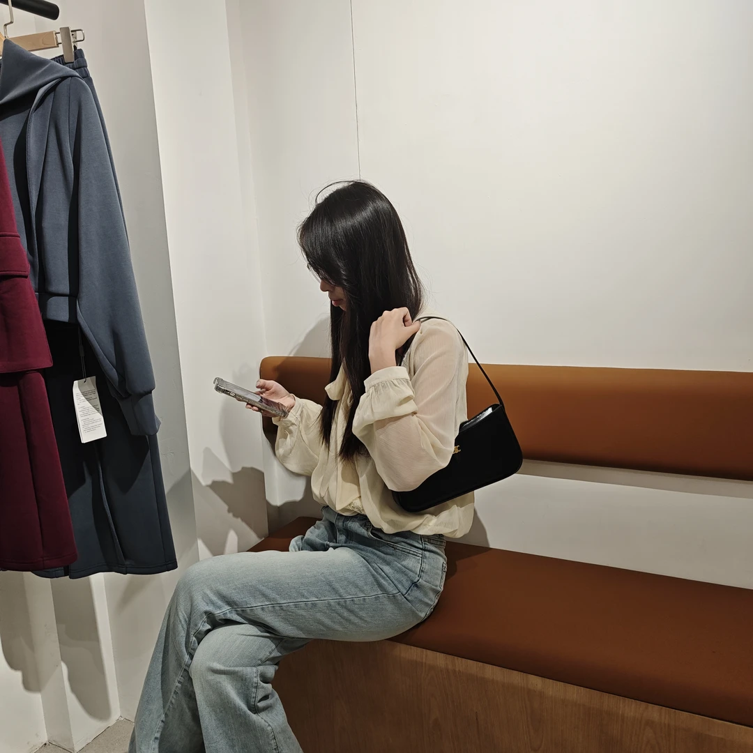 休闲手工单间腋下包大气轻奢高级单肩包TS时代双鱼