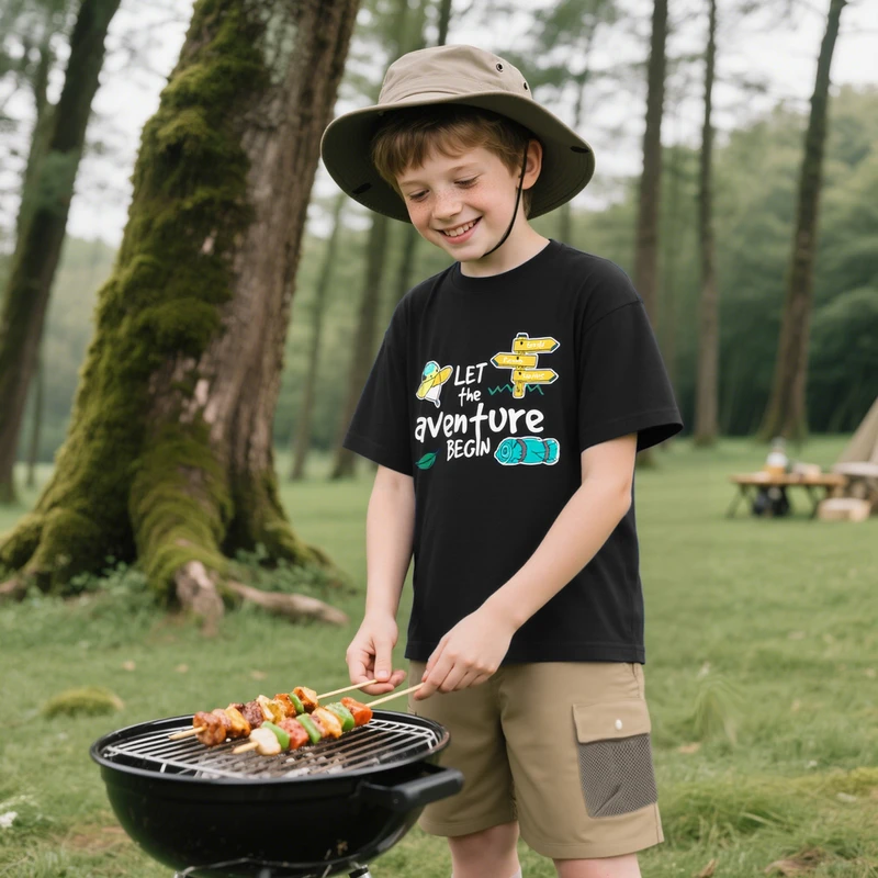 【套装】MQD2025夏季新款男大童时尚套装宽松印花潮流百搭MZW20323