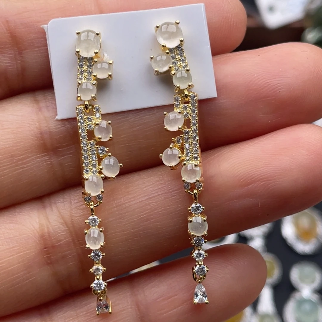 翡翠银S925镶嵌吊坠(不含链)