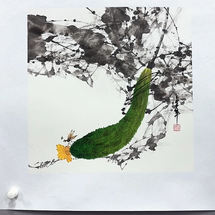 国画亲笔手绘放心去藏