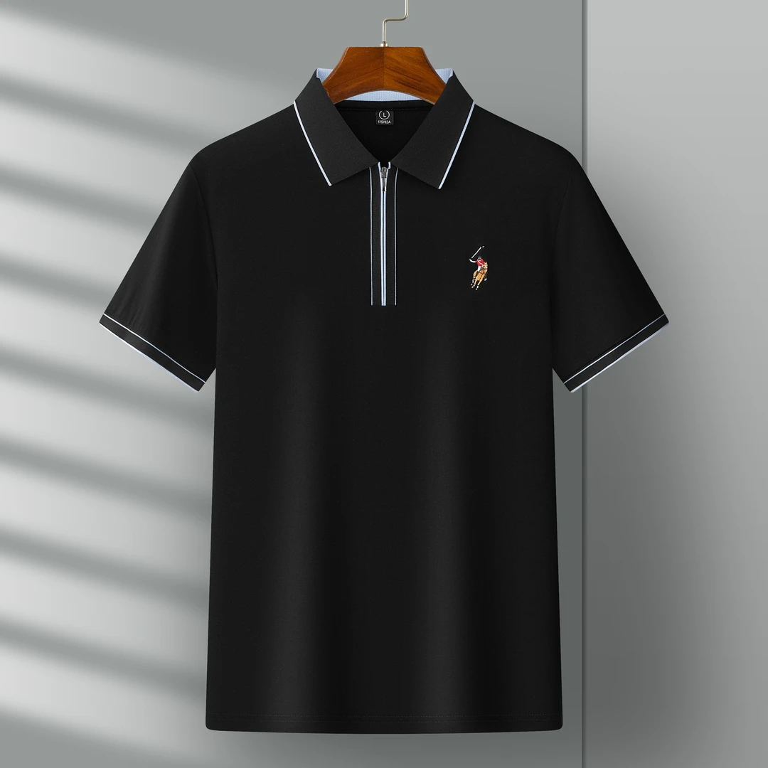 男士轻奢凉感功能POLO衫男翻领冰感T恤上衣时尚 1511