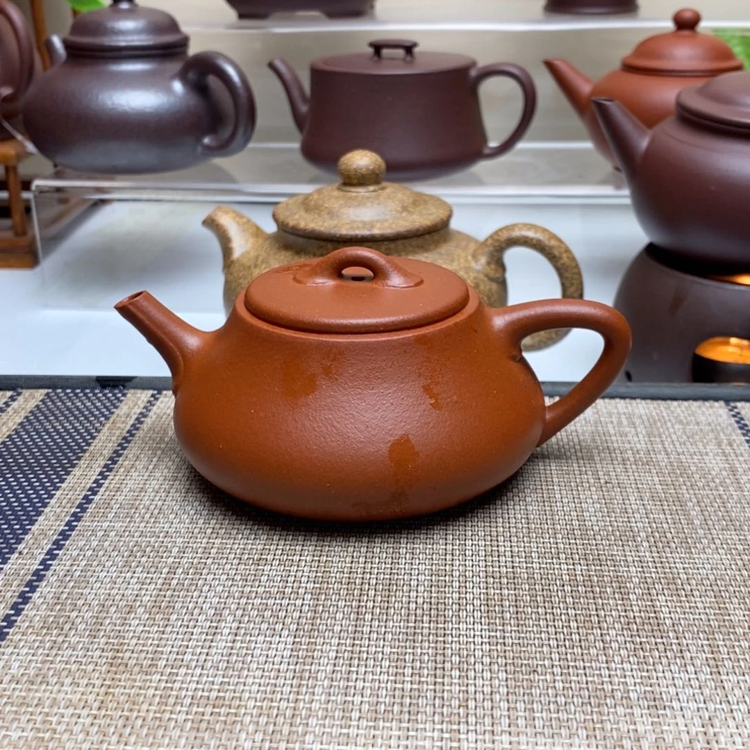 紫砂茶壶零添加壹号井红泥160毫升