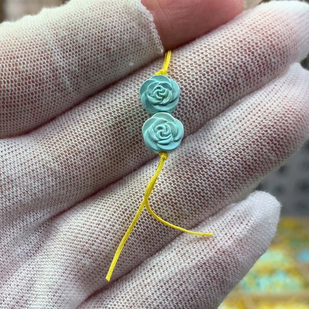 绿松石未镶嵌挂件