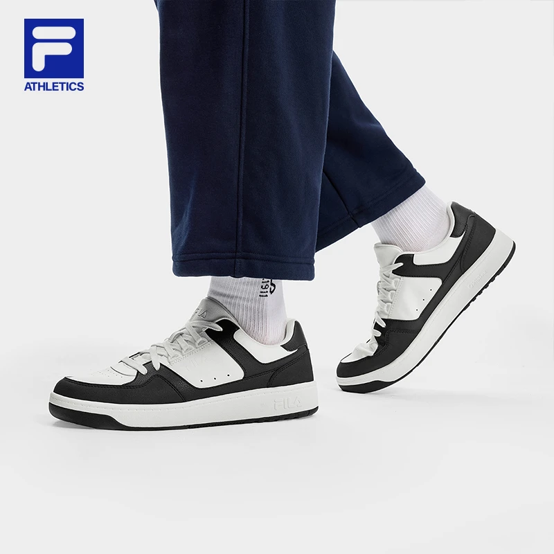 【易烊千玺同款】FILA 斐乐官方男TARGA 1+网球生活鞋圆盾板鞋子