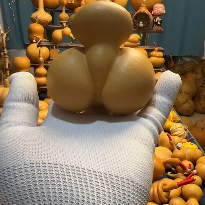 翱**?金蟾葫芦手把件