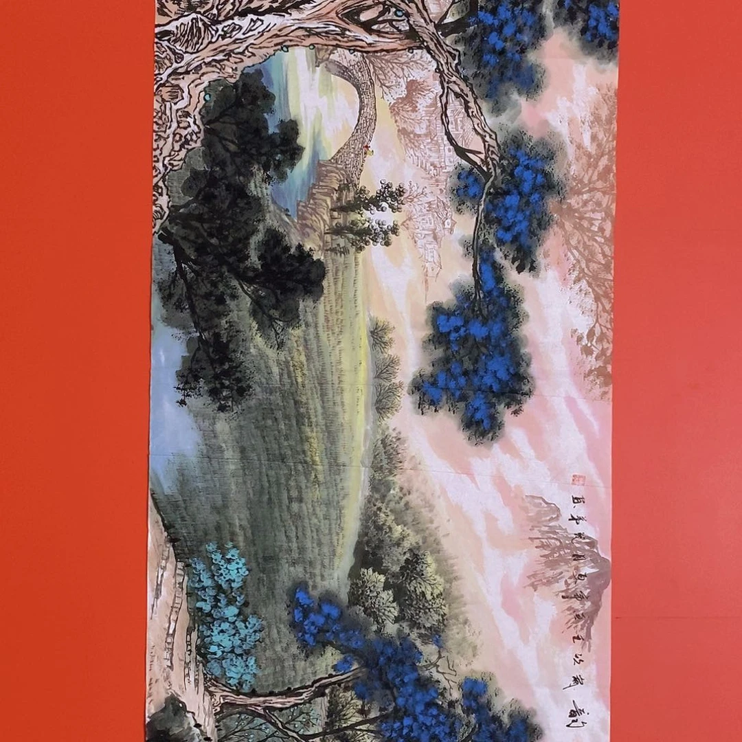 国画山水花鸟国画作品