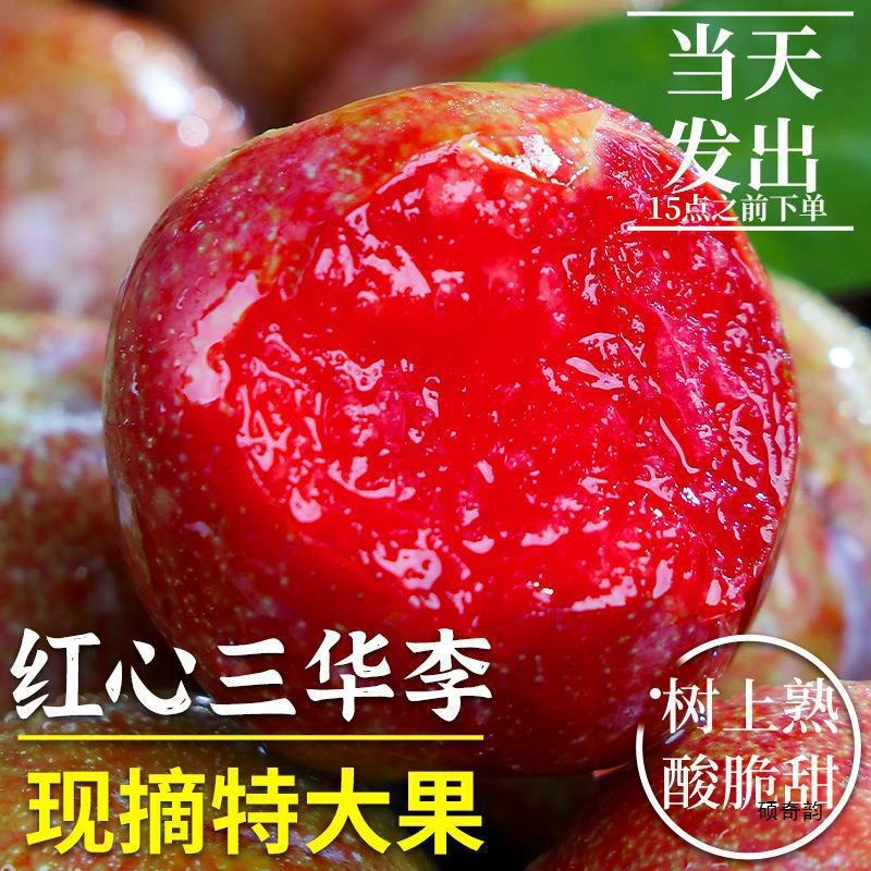 【鲜果+秘制酱料】广西三华李子新鲜红心李当季孕妇水果酸甜脆李子