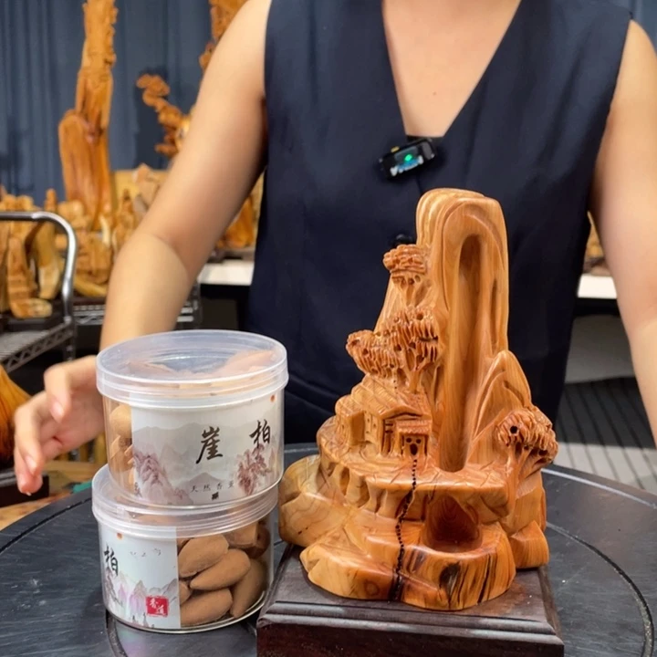 柏木（崖柏）山水倒流香送两盒香