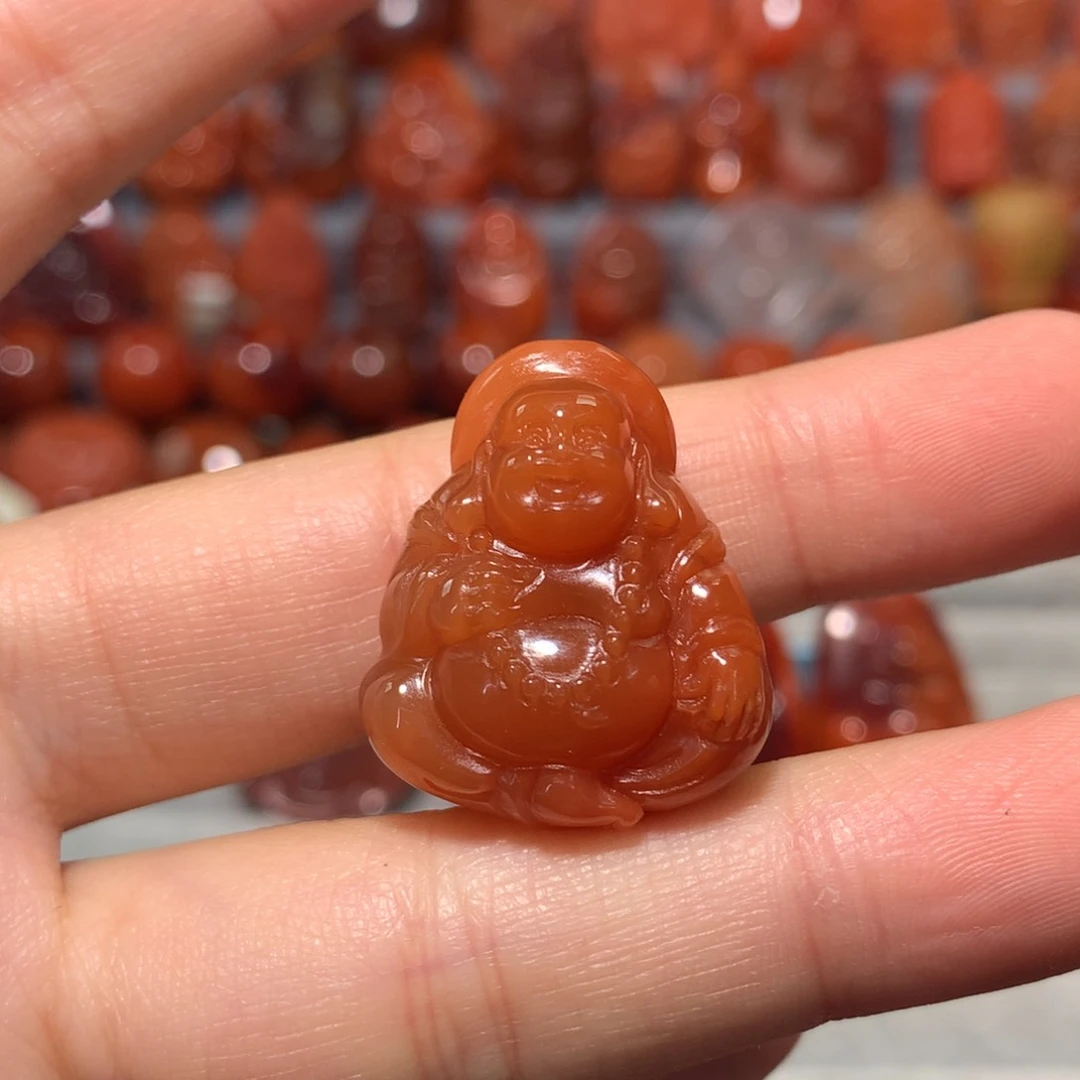 【闪购商品】未镶嵌弥勒佛南红玛瑙