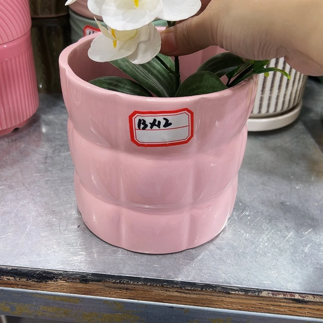 外贸尾单陶瓷花盆凑10 米包邮