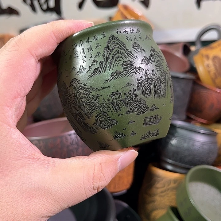 茶杯紫砂全手工紫砂主人杯