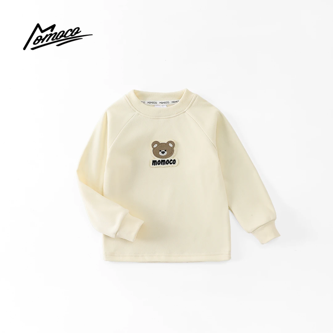 MOMOCO男童冬季新款德绒休闲百搭打底衫保暖内搭T恤77430239038