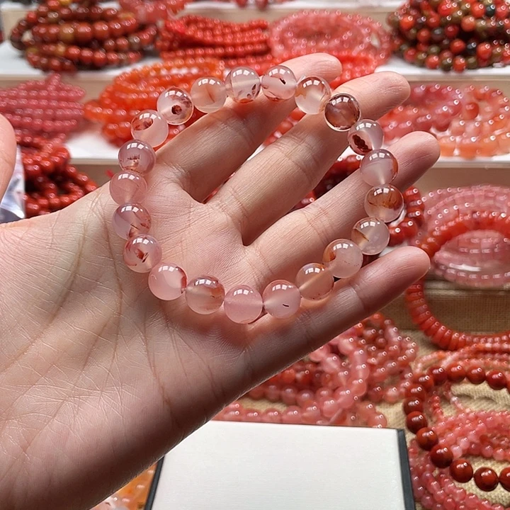南红玛瑙未镶嵌手链