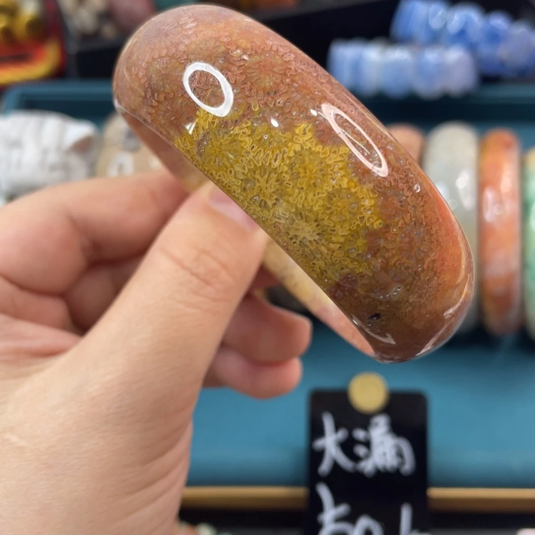 未镶嵌手镯硅化玉