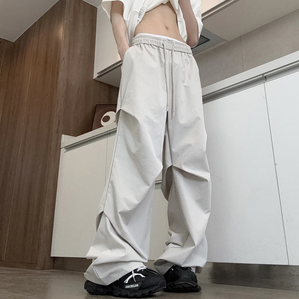 JUJUPS夏季速干裤子百搭裤子潮流休闲裤运动男生裤子透气阔腿裤