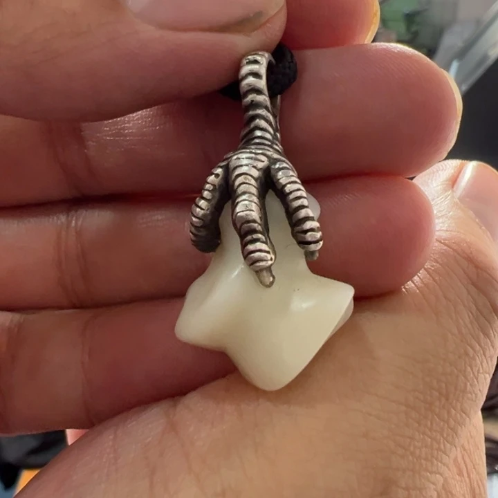 颈饰银S925镶嵌和田玉