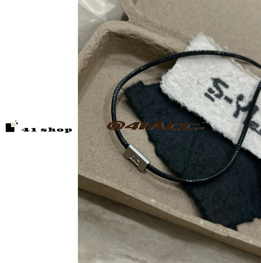 铜合金皮质项链 土土星球长牌牌皮绳项链