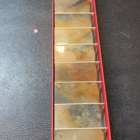 伊犁石印石半**生2.5*5.0素章一组十枚