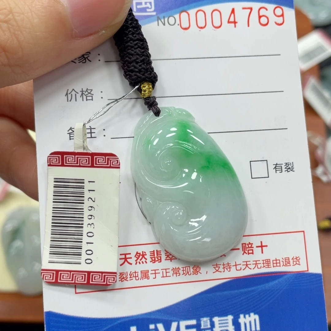 颈饰未镶嵌翡翠翡翠吊坠4769