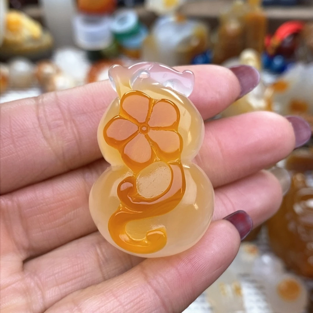 玛瑙/玉髓挂件未镶嵌義*锅