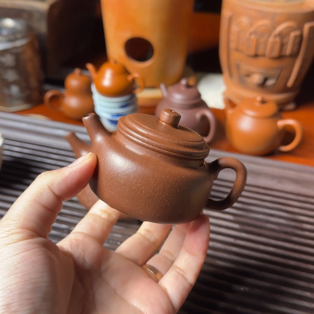 茶壶紫砂100cc 天青紫泥德钟