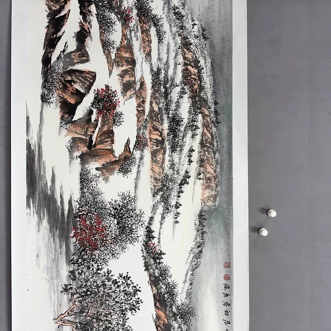 国画亲笔手绘放心去藏